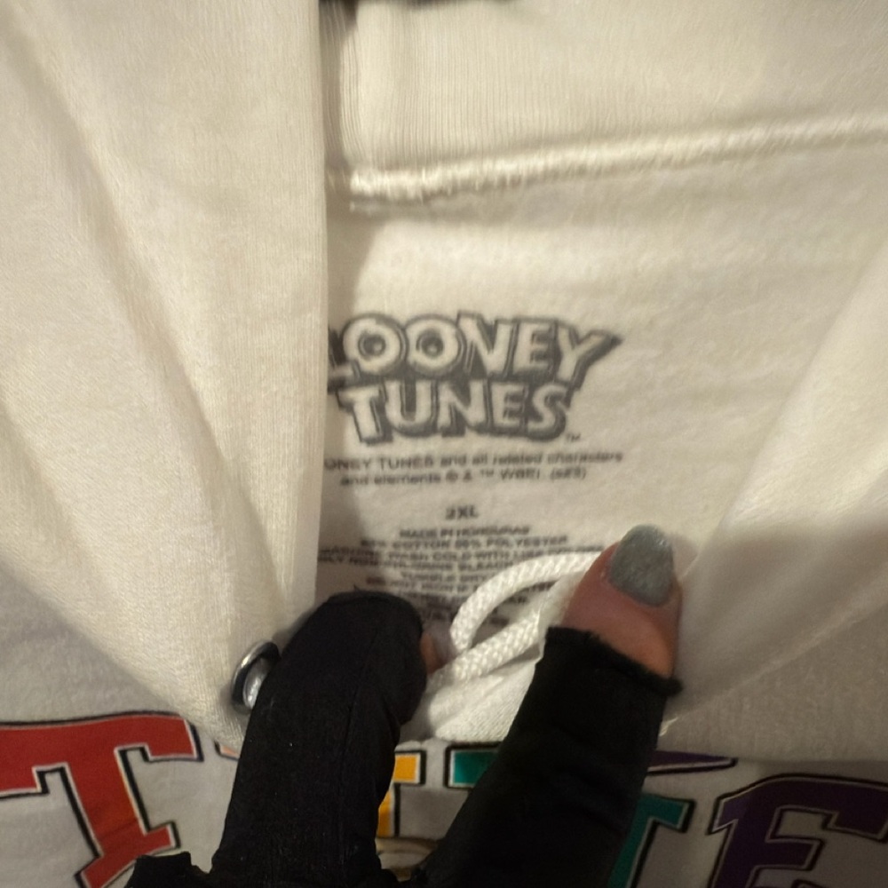 Looney Tunes licensed White Hoodie